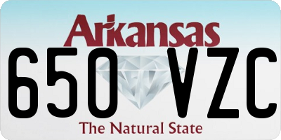 AR license plate 650VZC
