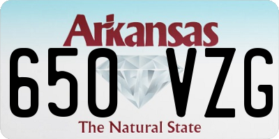 AR license plate 650VZG