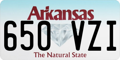 AR license plate 650VZI