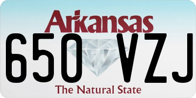AR license plate 650VZJ