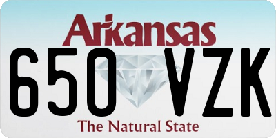 AR license plate 650VZK
