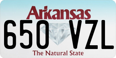 AR license plate 650VZL