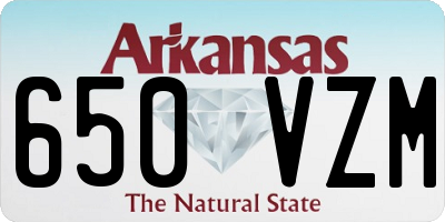 AR license plate 650VZM