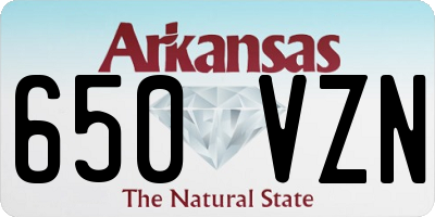 AR license plate 650VZN