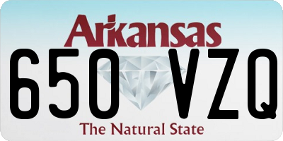 AR license plate 650VZQ