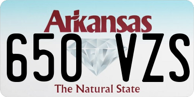 AR license plate 650VZS