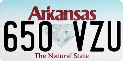 AR license plate 650VZU