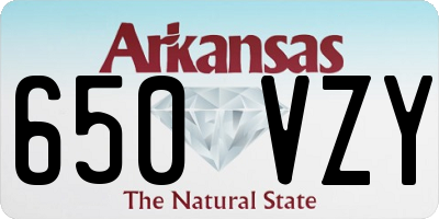 AR license plate 650VZY