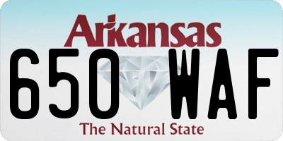 AR license plate 650WAF