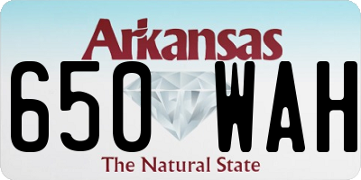 AR license plate 650WAH