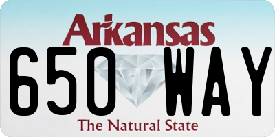 AR license plate 650WAY