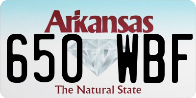 AR license plate 650WBF