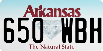 AR license plate 650WBH