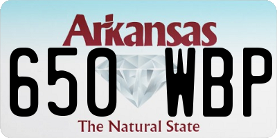 AR license plate 650WBP