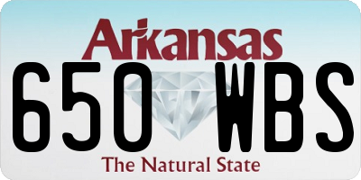 AR license plate 650WBS