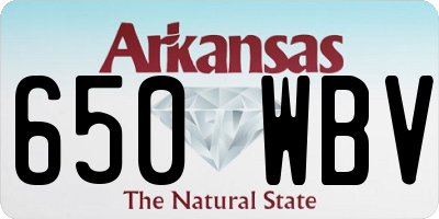AR license plate 650WBV