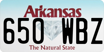 AR license plate 650WBZ