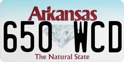 AR license plate 650WCD
