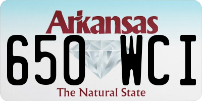 AR license plate 650WCI