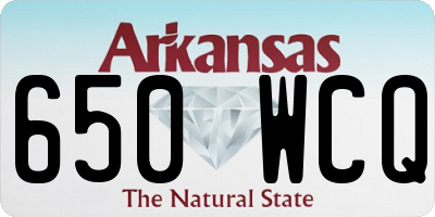 AR license plate 650WCQ