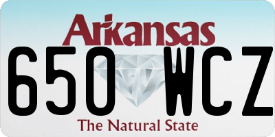AR license plate 650WCZ