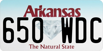 AR license plate 650WDC