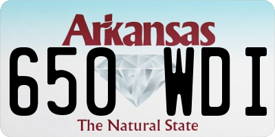 AR license plate 650WDI