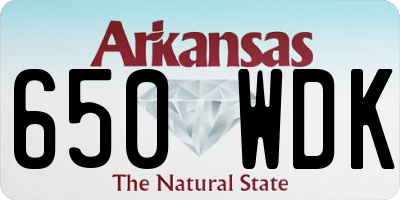 AR license plate 650WDK