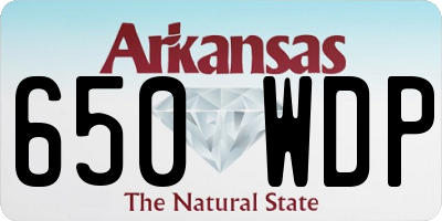 AR license plate 650WDP