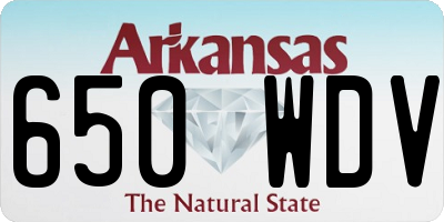 AR license plate 650WDV