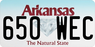 AR license plate 650WEC