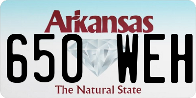 AR license plate 650WEH