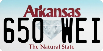 AR license plate 650WEI