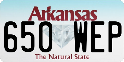 AR license plate 650WEP