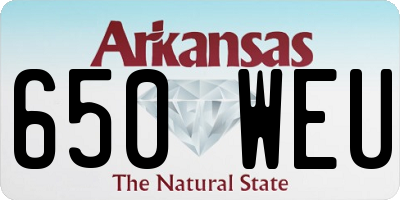 AR license plate 650WEU