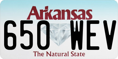 AR license plate 650WEV
