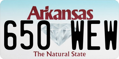 AR license plate 650WEW