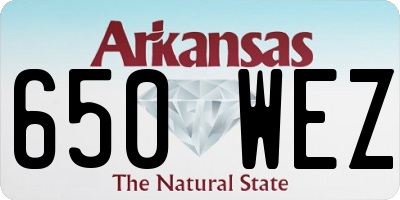 AR license plate 650WEZ