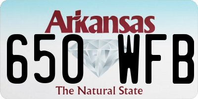 AR license plate 650WFB
