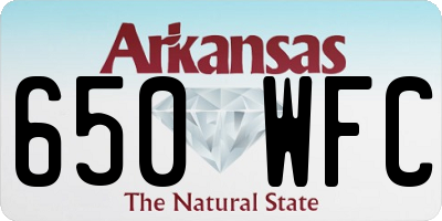 AR license plate 650WFC
