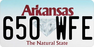 AR license plate 650WFE