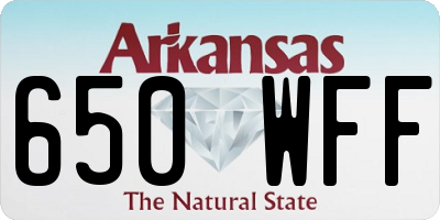 AR license plate 650WFF