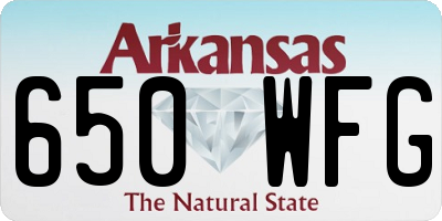 AR license plate 650WFG
