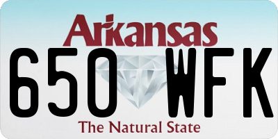 AR license plate 650WFK