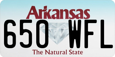 AR license plate 650WFL