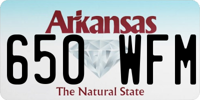 AR license plate 650WFM
