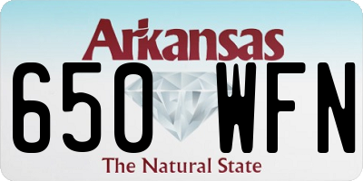 AR license plate 650WFN