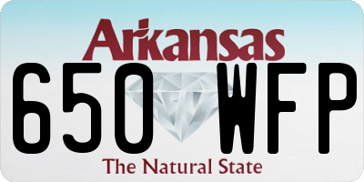 AR license plate 650WFP