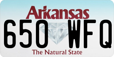 AR license plate 650WFQ