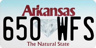 AR license plate 650WFS